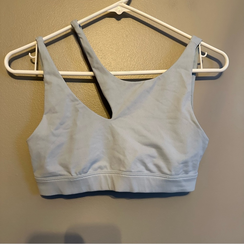 Alo Yoga light blue sports bra size small
